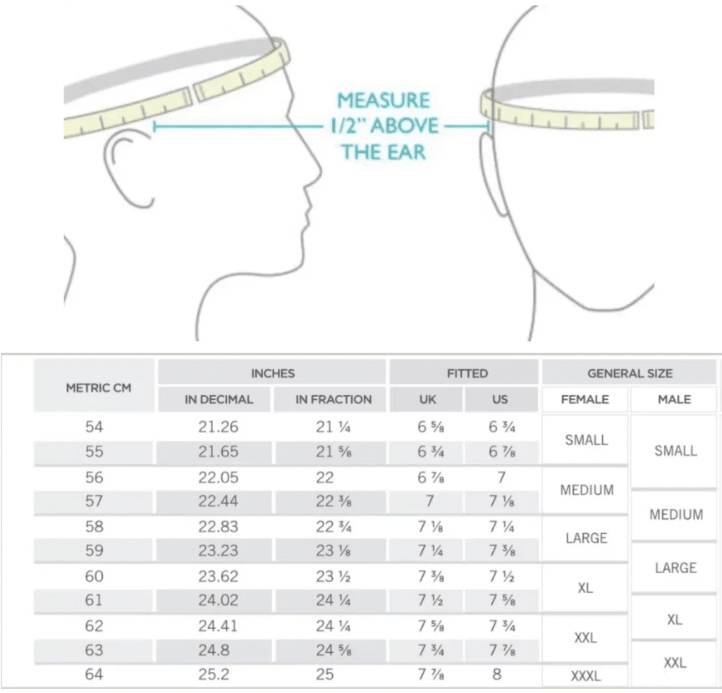 Hat Size Guide